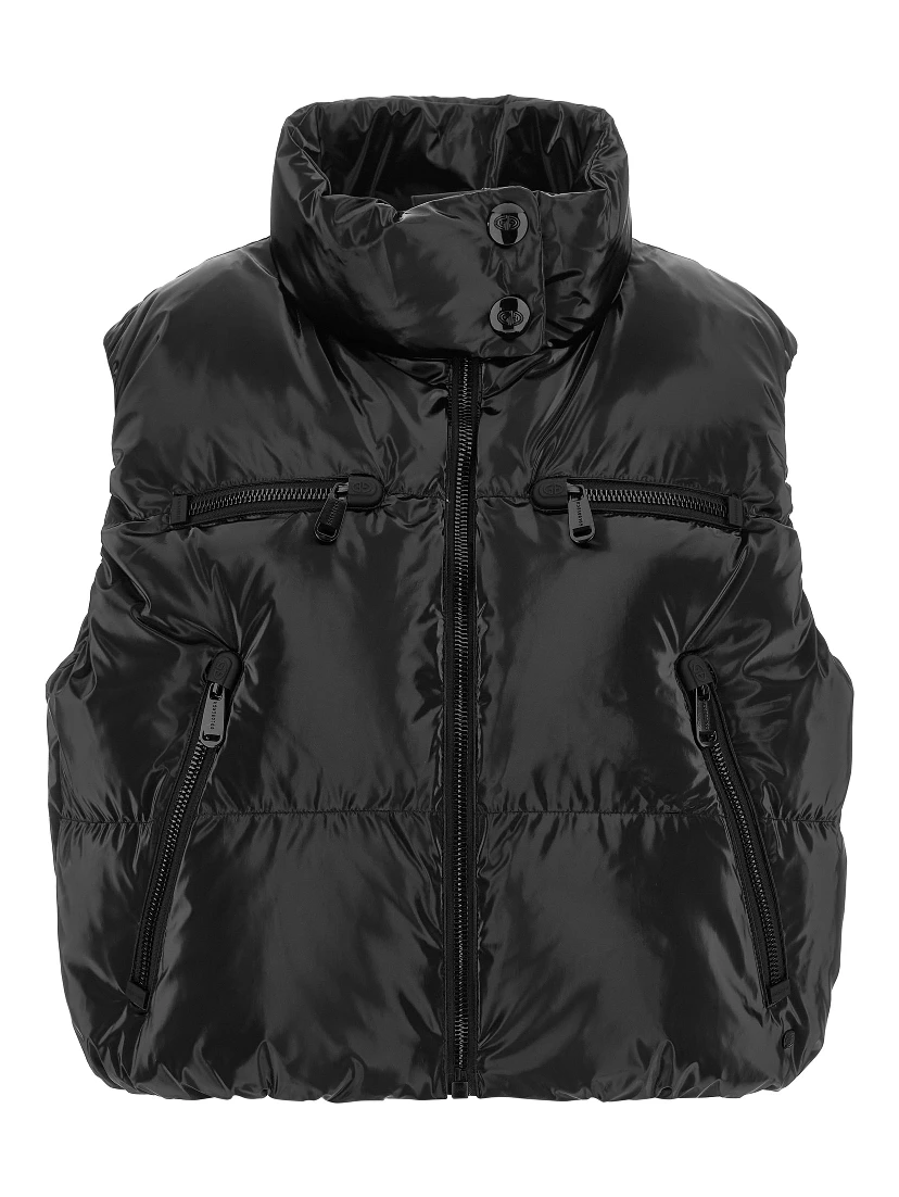 Black Polyethylene Sleeveless Jacket