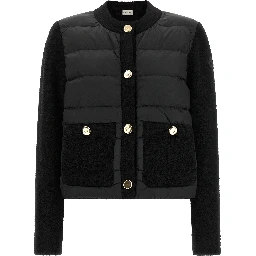 Black Polyamide Full-Length Jacket