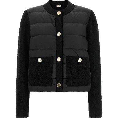 Black Polyamide Full-Length Jacket