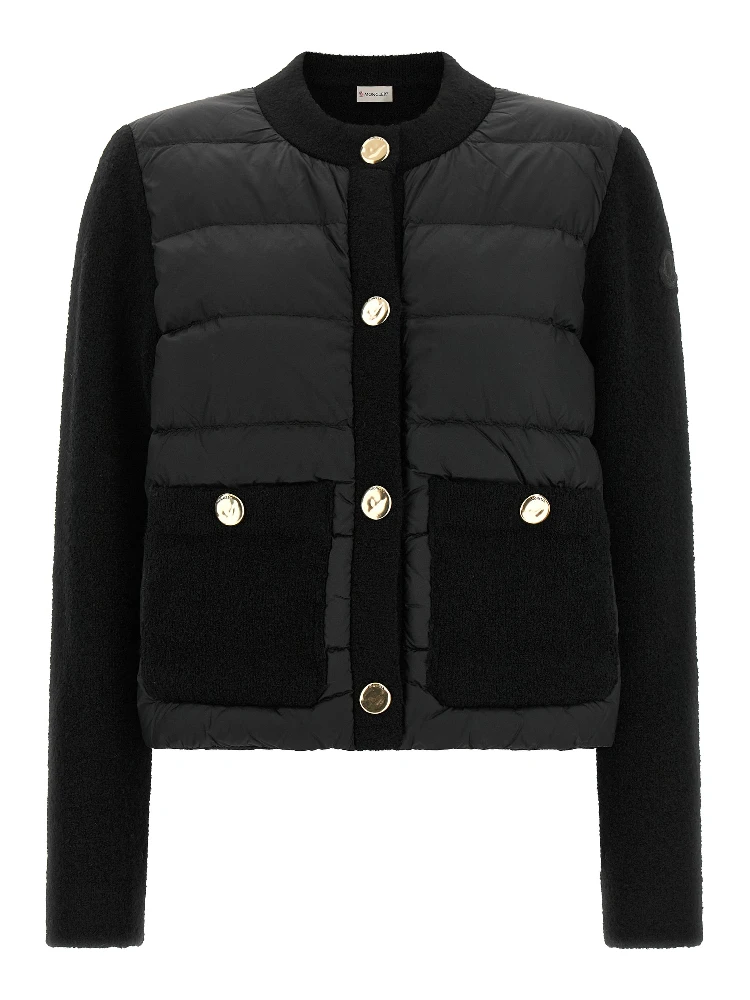 Black Polyamide Full-Length Jacket