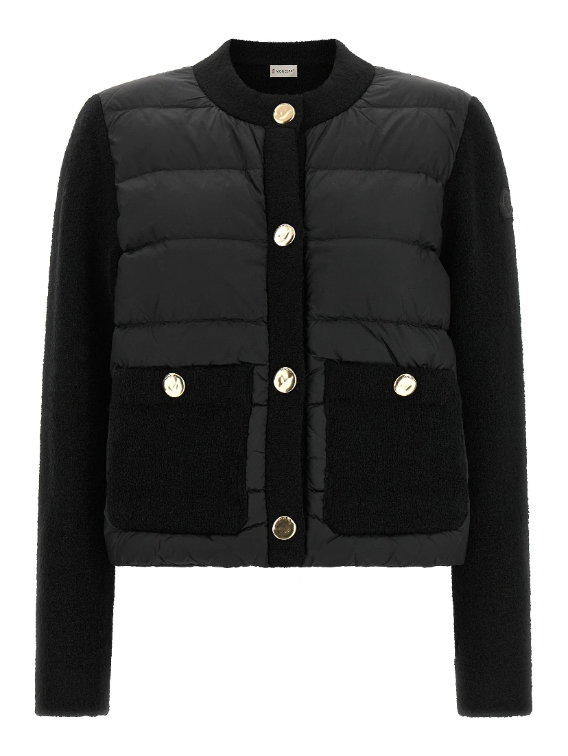 Black Polyamide Full-Length Jacket