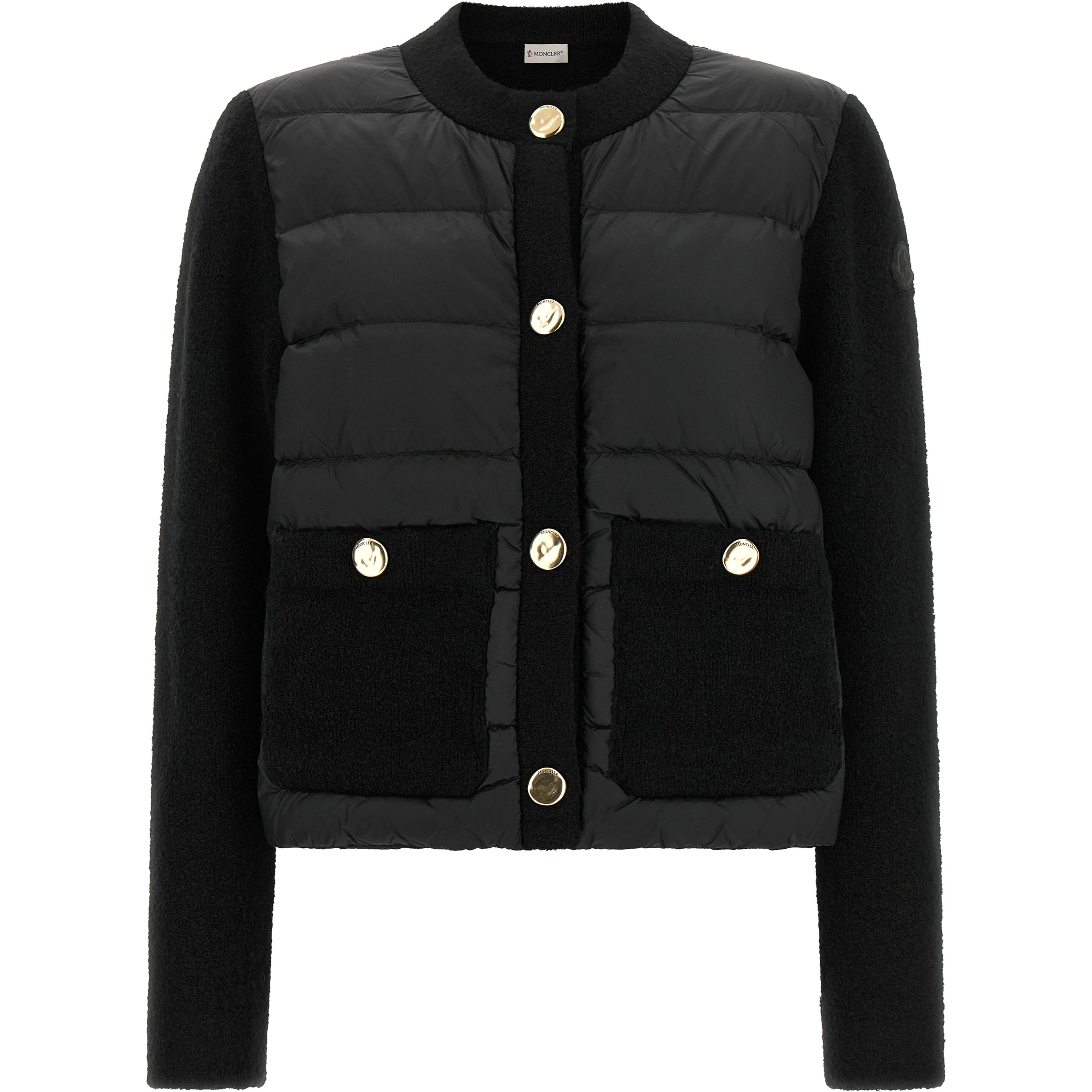 Black Polyamide Full-Length Jacket