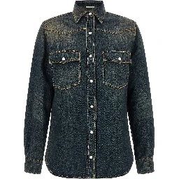 Blue Cotton Blouse