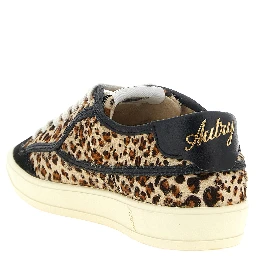 Brown Cowhide Low Top Sneakers