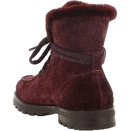 Bordeaux Calfskin Ankle Boots