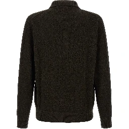 Brown Wool Polo Shirt