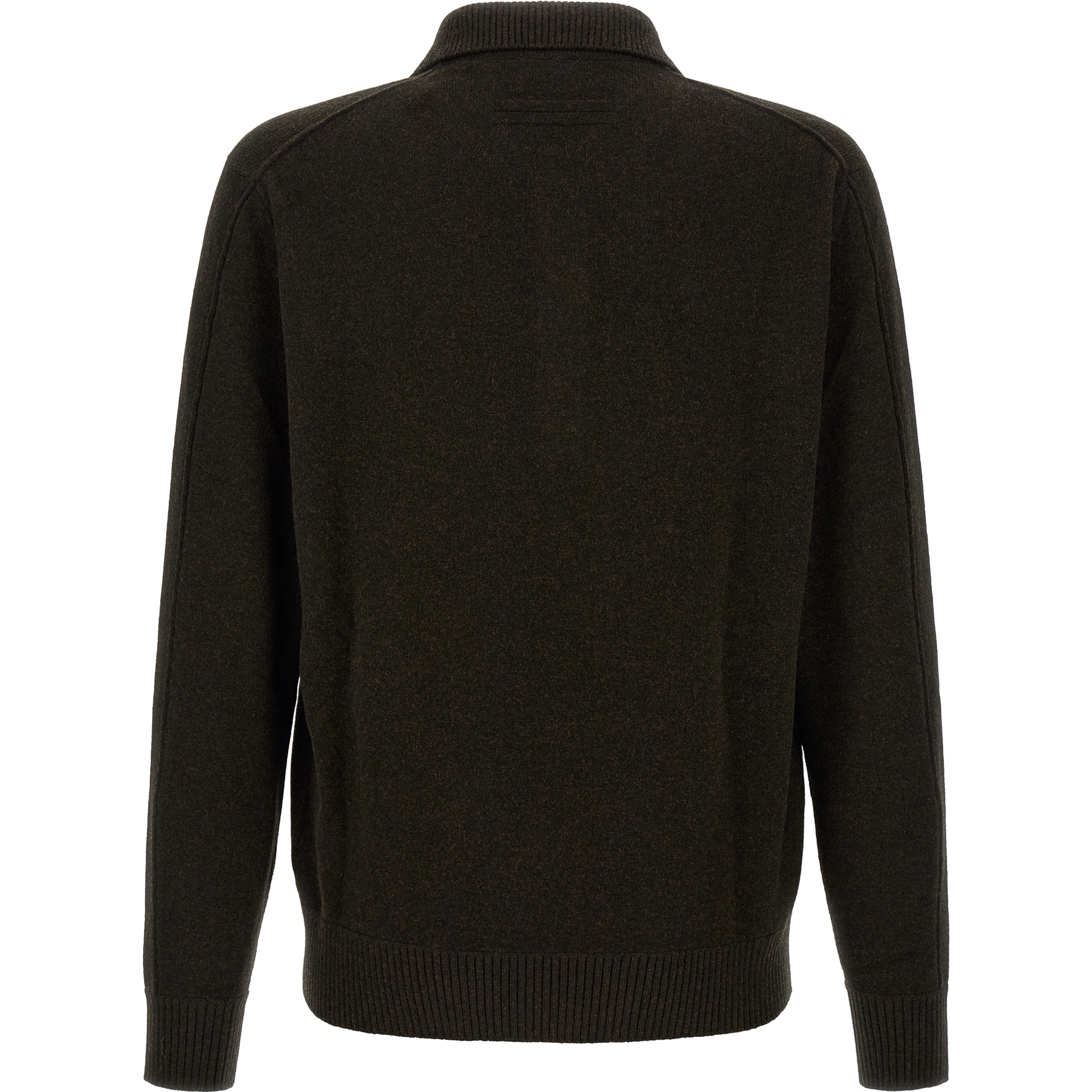 Brown Wool Polo Shirt