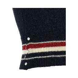 Blue Wool Sleeveless Jacket