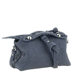 Blue Calfskin Clutch Bag