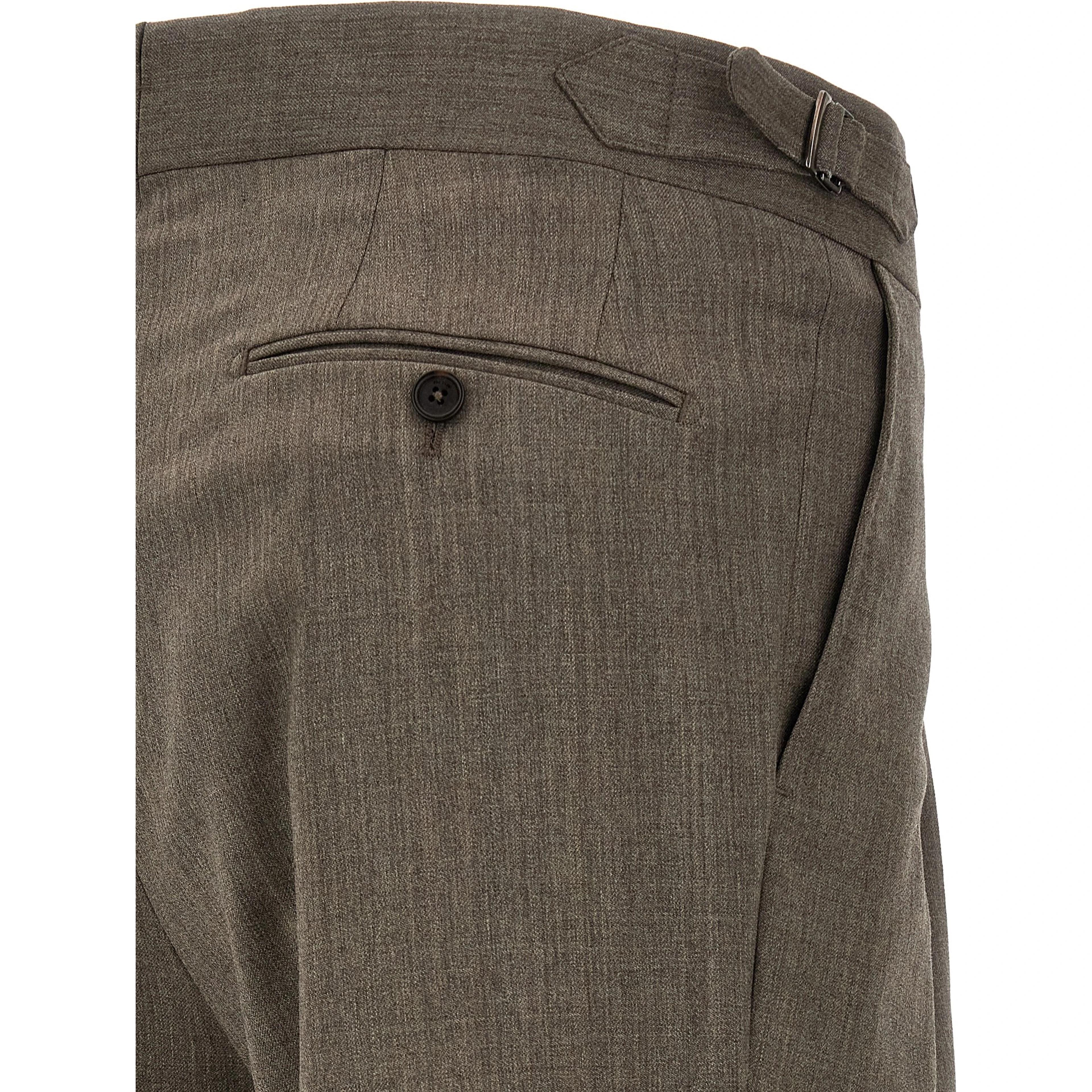 Brown Wool Dress Pants