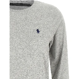 Gray Cotton Long Sleeve T-Shirt