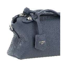 Blue Calfskin Clutch Bag
