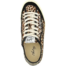 Brown Cowhide Low Top Sneakers