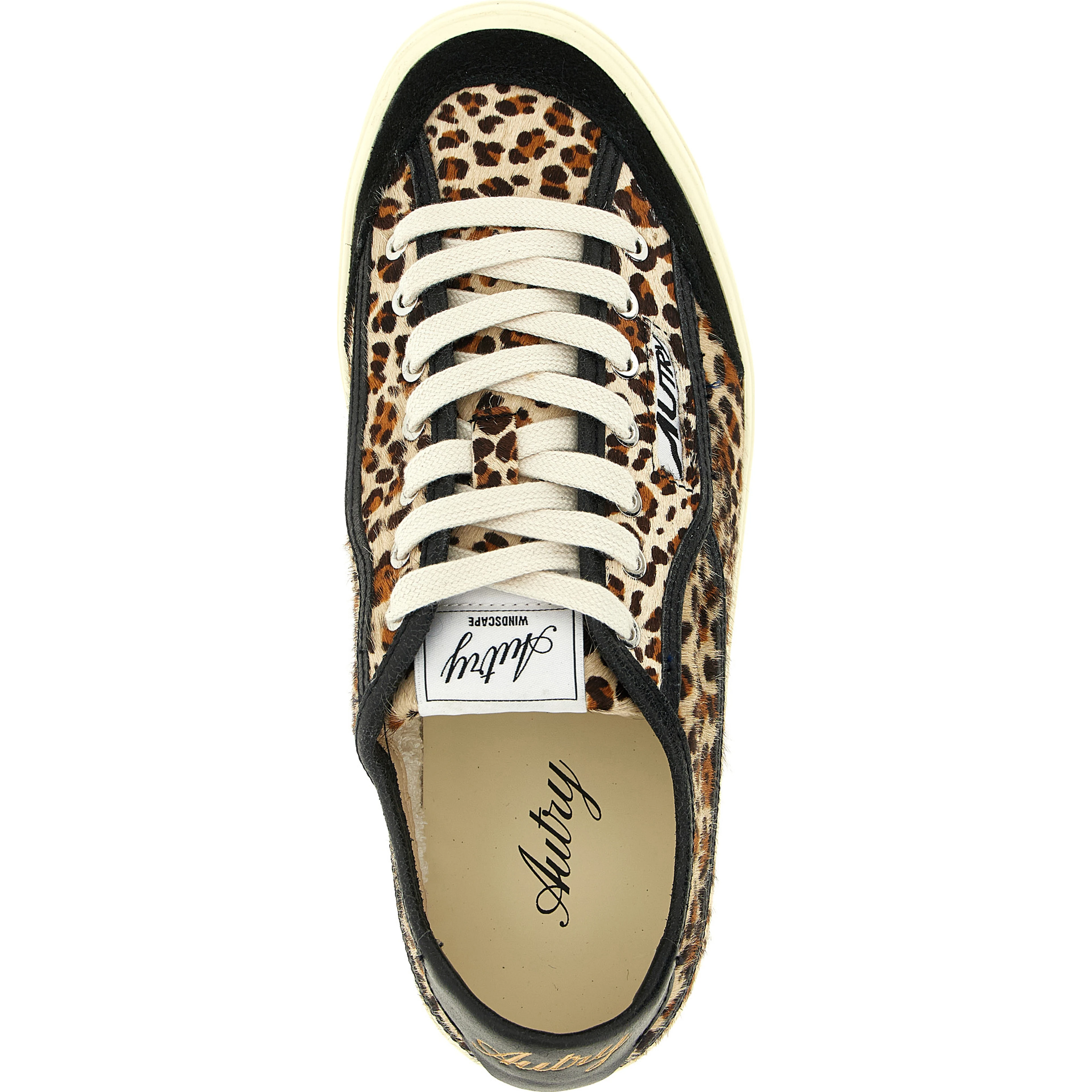 Brown Cowhide Low Top Sneakers