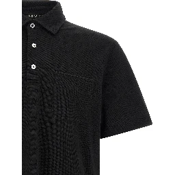 Black Cotton Polo Shirt