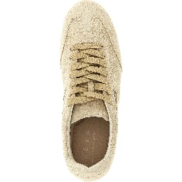 Beige Calfskin Athletic Sneakers