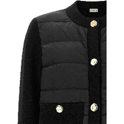 Black Polyamide Full-Length Jacket