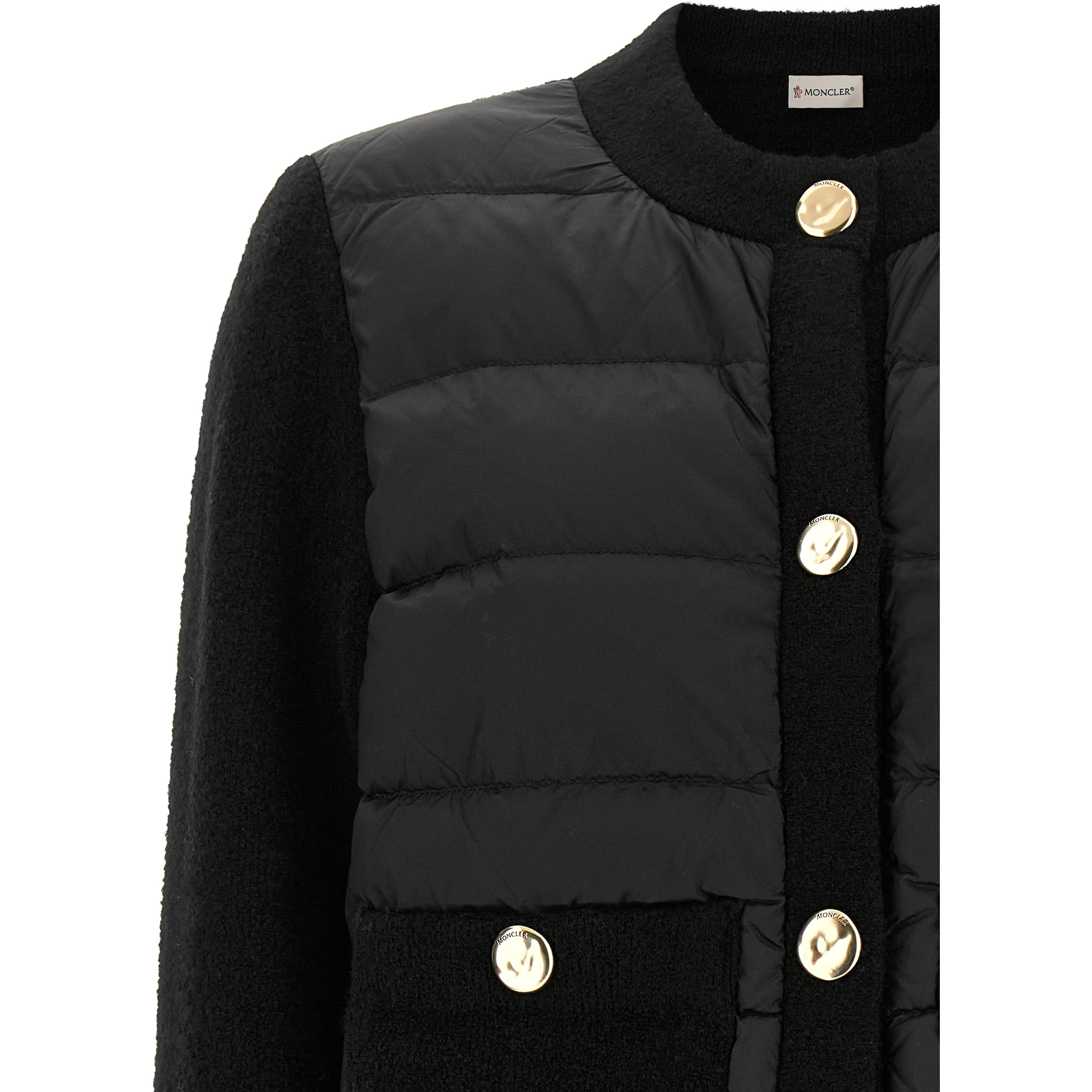 Black Polyamide Full-Length Jacket