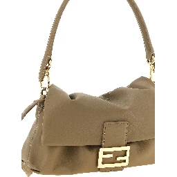 Beige Lamb Leather Handbag