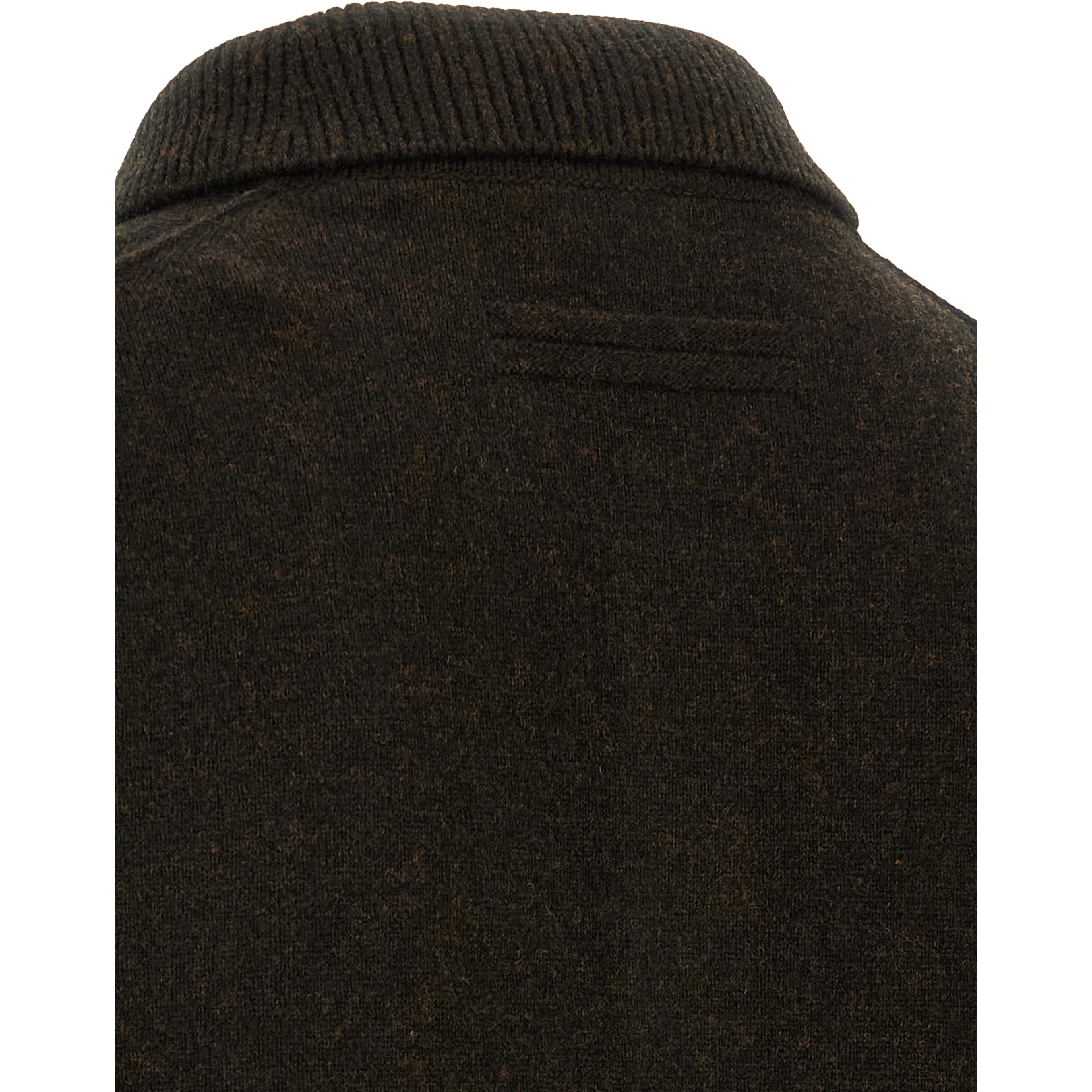 Brown Wool Polo Shirt