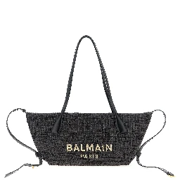 Black Polyamide Tote Bag