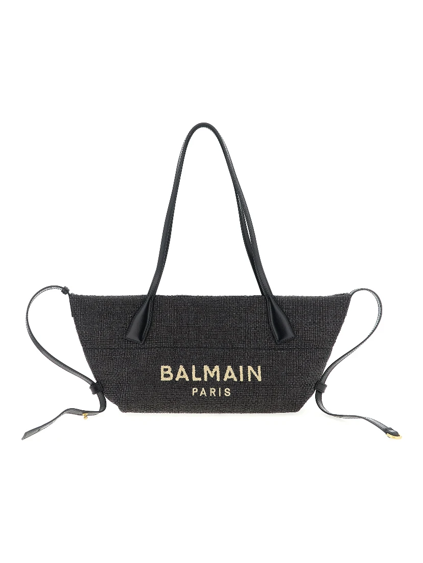 Black Polyamide Tote Bag