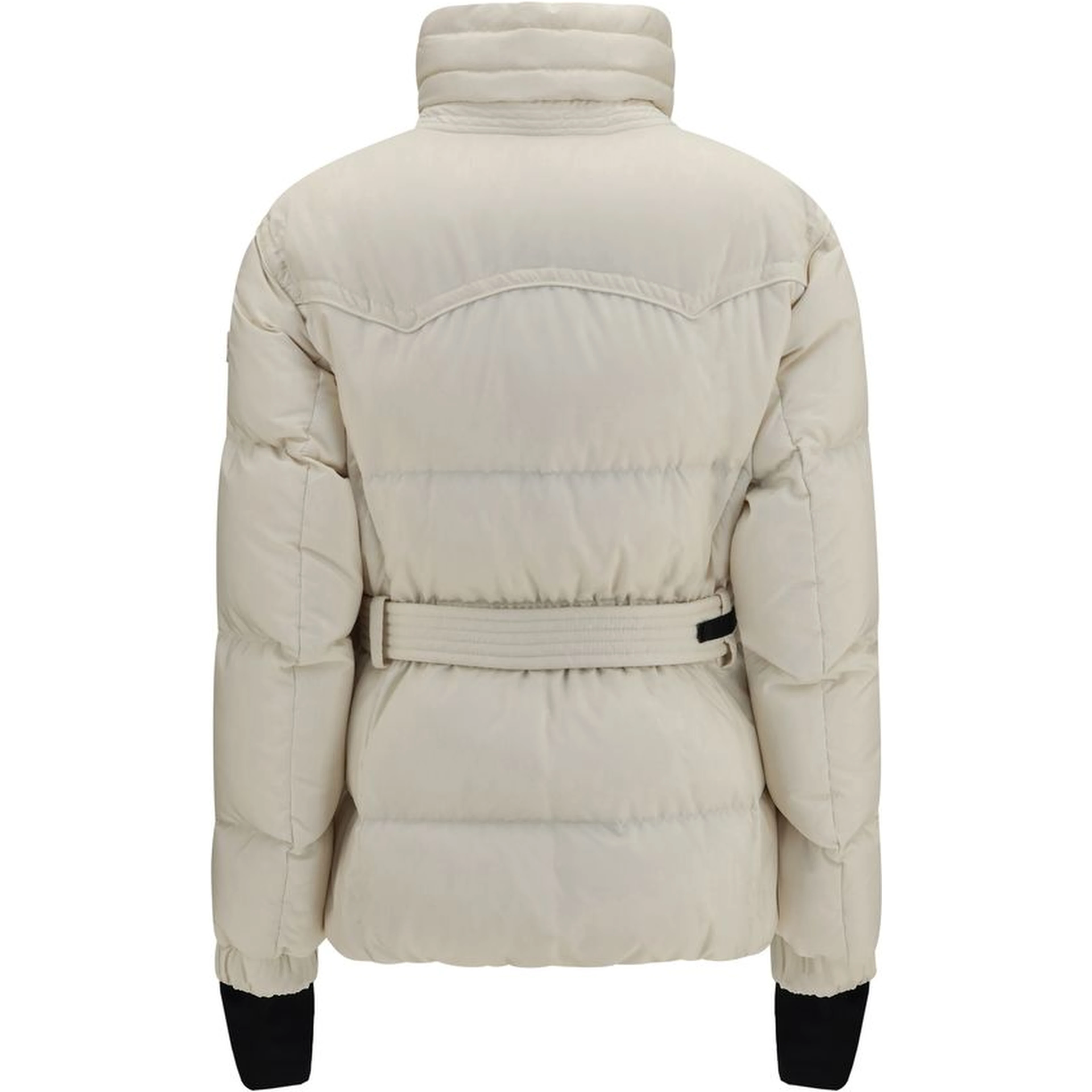 Beige Polyester Full-Length Jacket