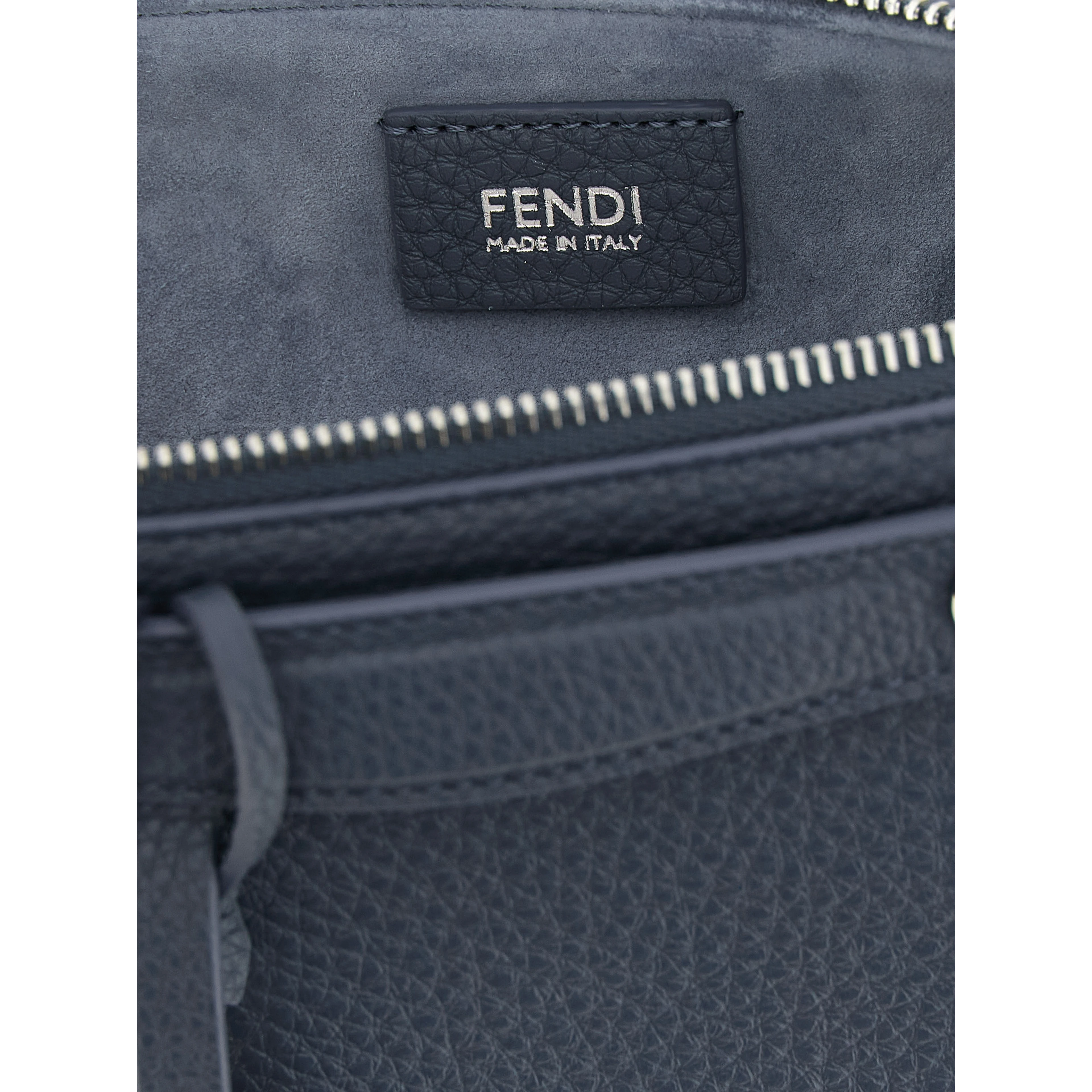 Blue Calfskin Clutch Bag