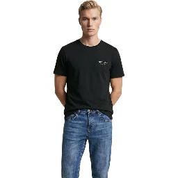 Black Cotton T-Shirt