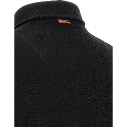 Black Cotton Polo Shirt