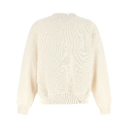 White Cotton Sweatshirt