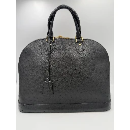 LOUIS VUITTON Alma GM in Ostrich Leather Handbag