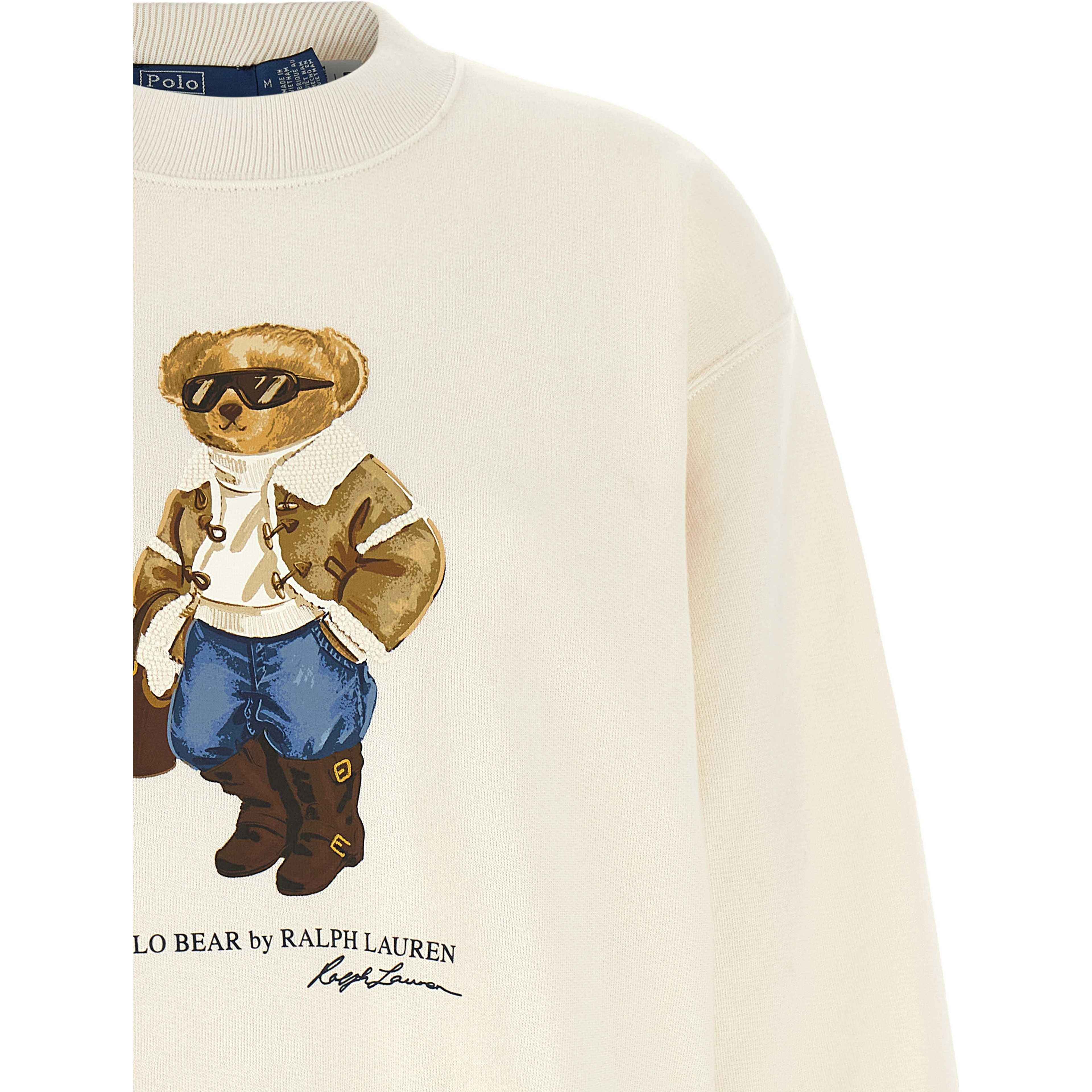 White Cotton Sweatshirt