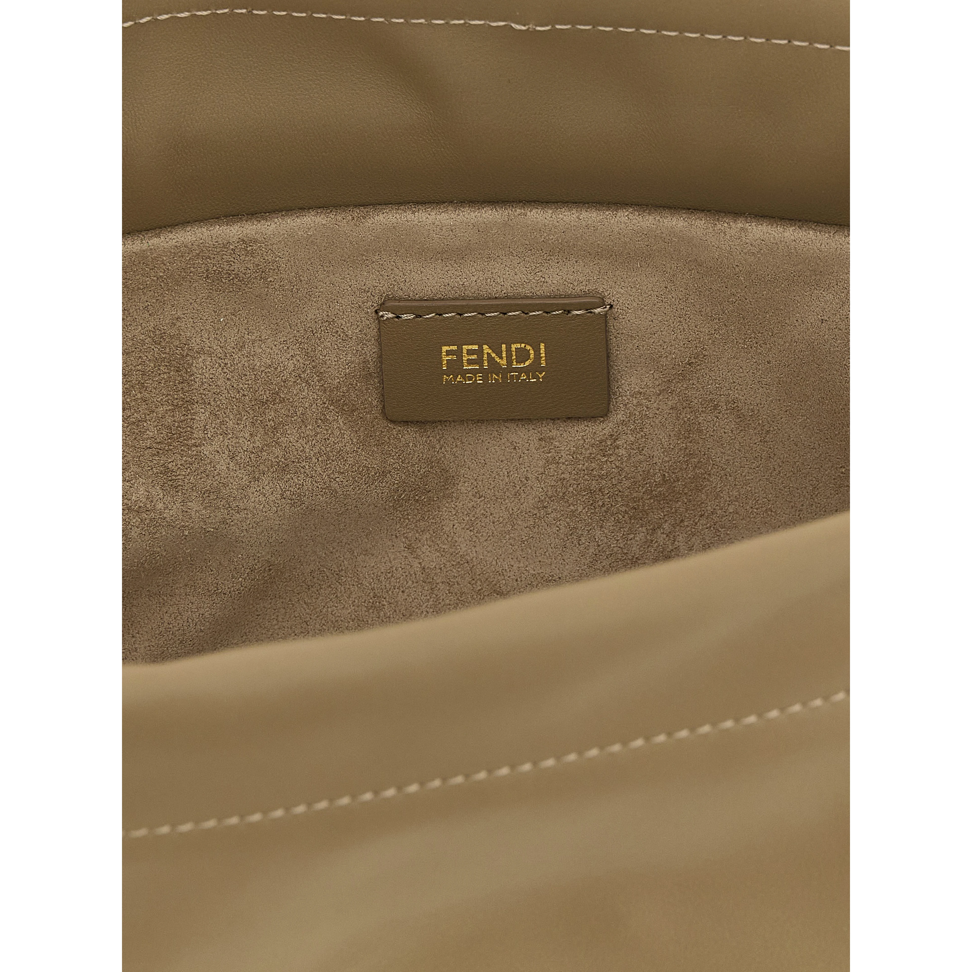 Beige Lamb Leather Handbag