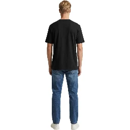 Black Cotton T-Shirt