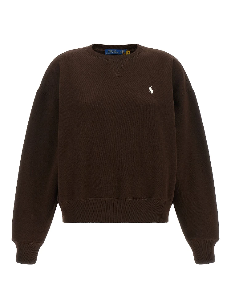 Brown Cotton Sweatshirt