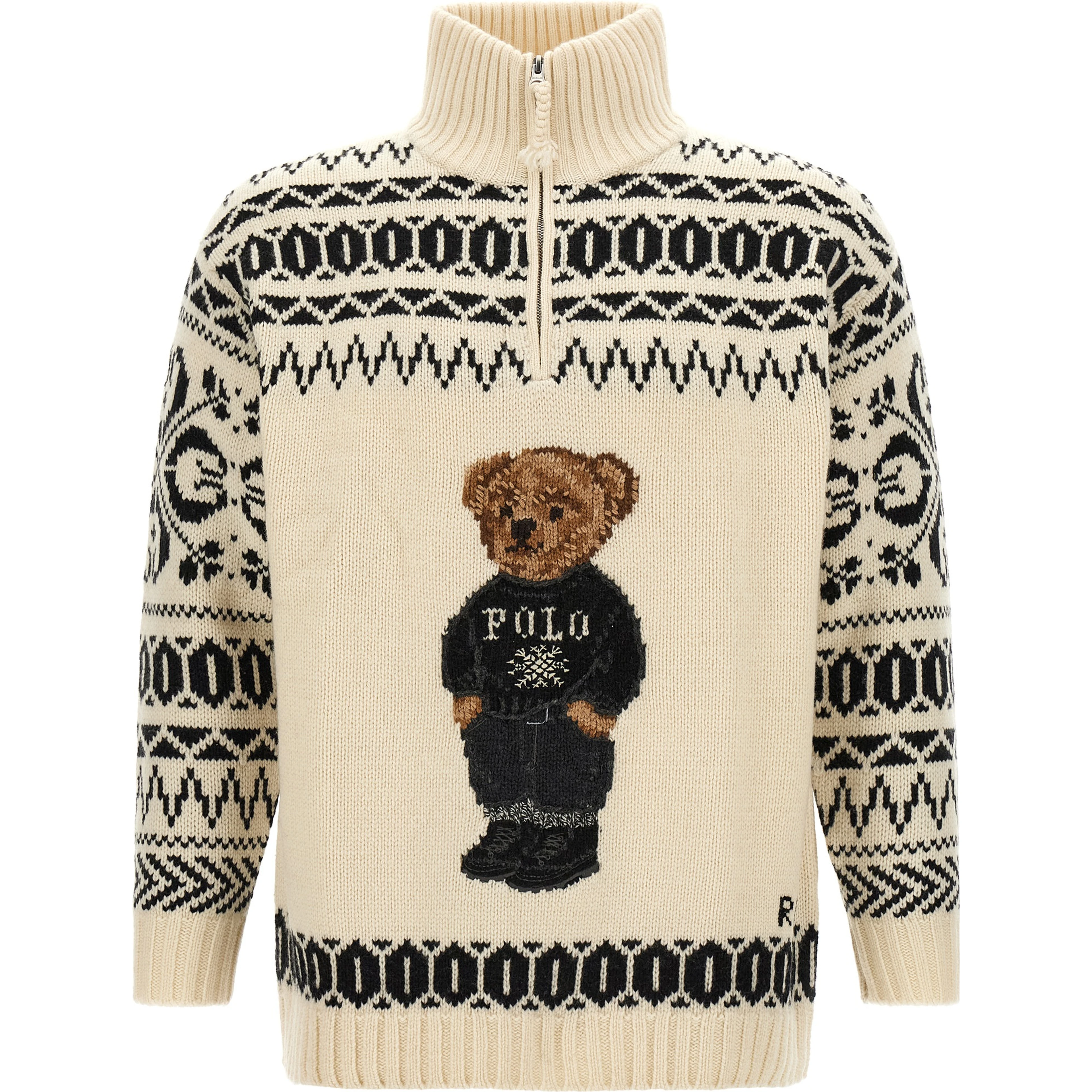 Bicolor Wool Cardigan