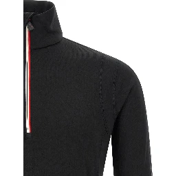 Black Polyamide Sweatshirt