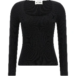 Black Wool Cardigan