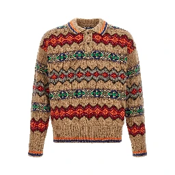 Multicolor Wool Cardigan