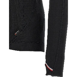 Black Polyamide Sweatshirt