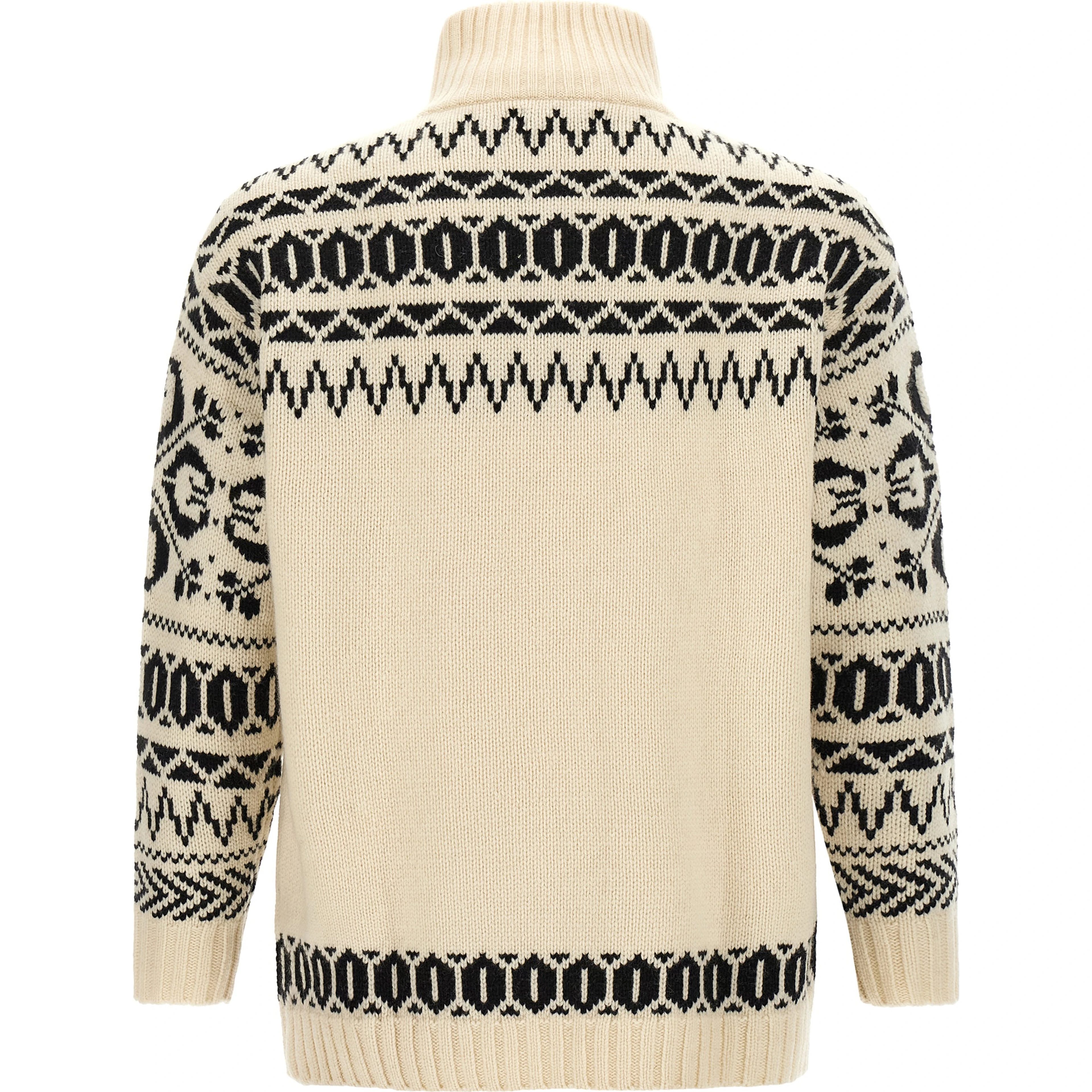 Bicolor Wool Cardigan