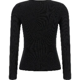 Black Wool Cardigan