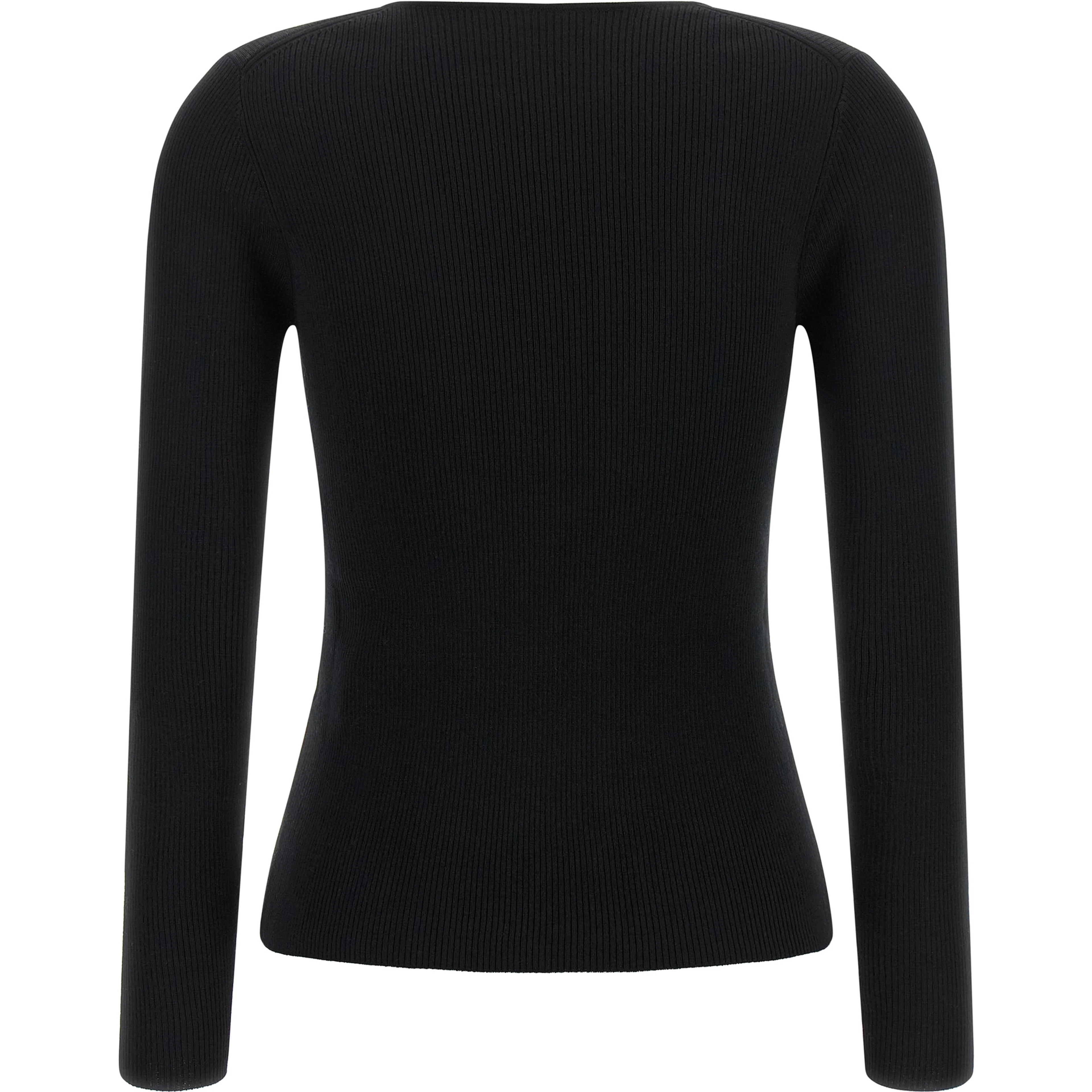 Black Wool Cardigan