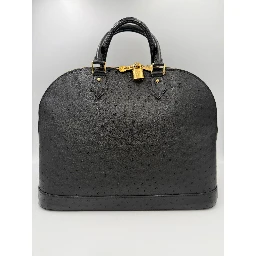 LOUIS VUITTON Alma GM in Ostrich Leather Handbag
