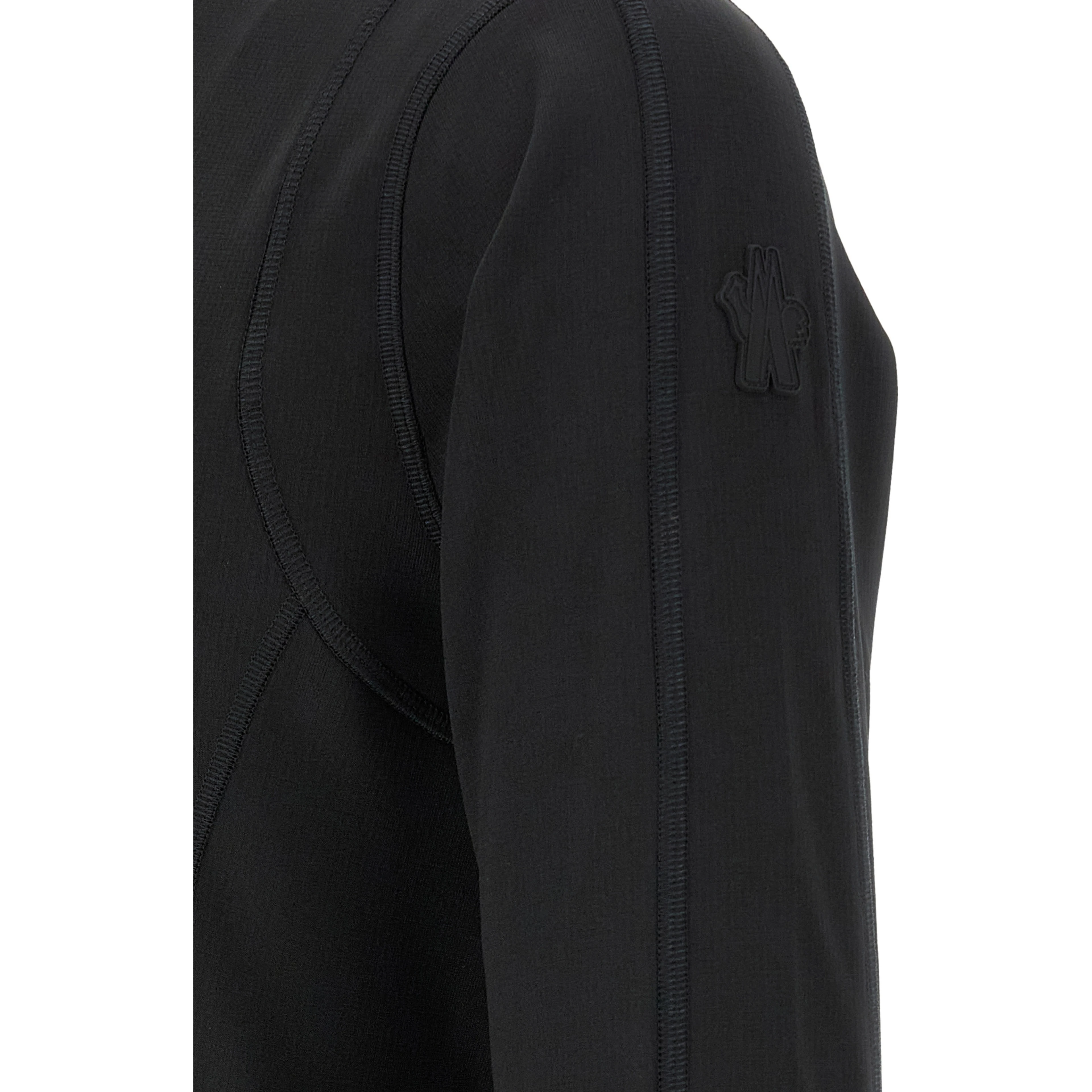 Black Polyamide Sweatshirt