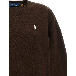 Brown Cotton Sweatshirt