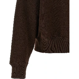 Brown Cotton Sweatshirt