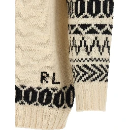 Bicolor Wool Cardigan