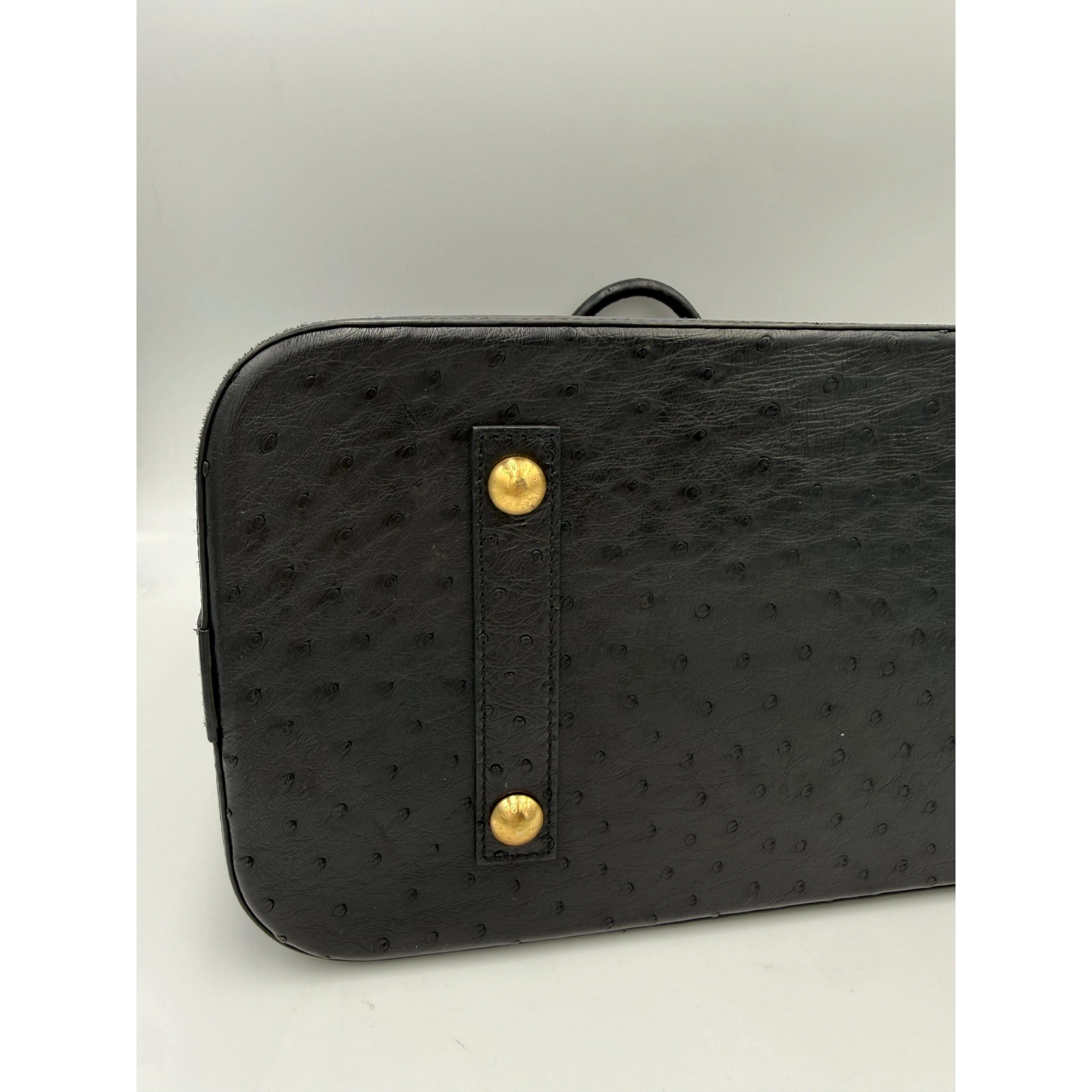 LOUIS VUITTON Alma GM in Ostrich Leather Handbag